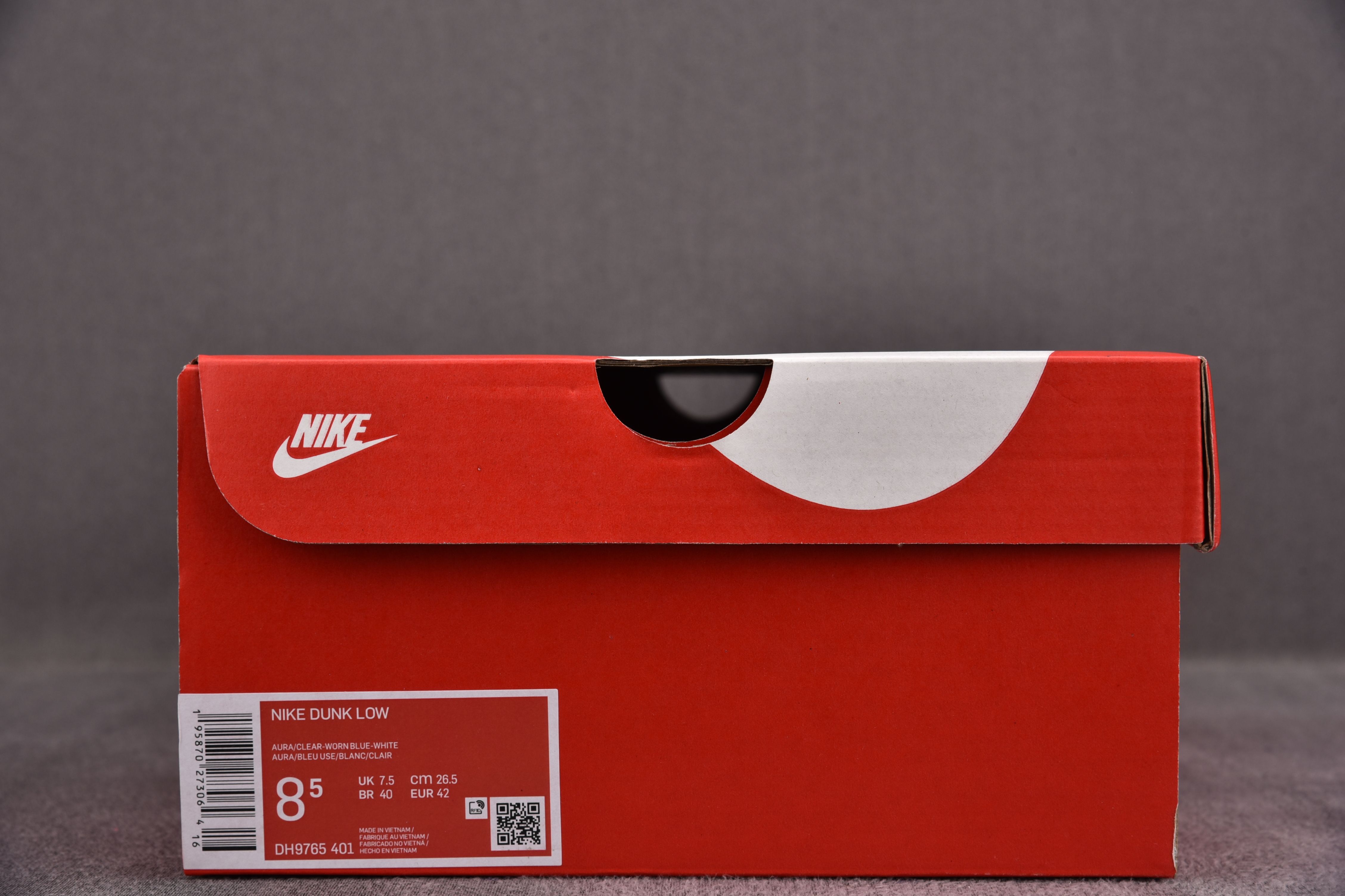 Nike Dunk Low Clear Blue Swoosh