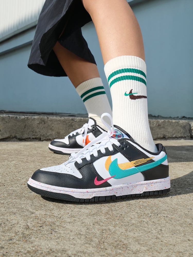 Nike Dunk Low Multiple Swooshes White Washed Teal (Women Size!!)