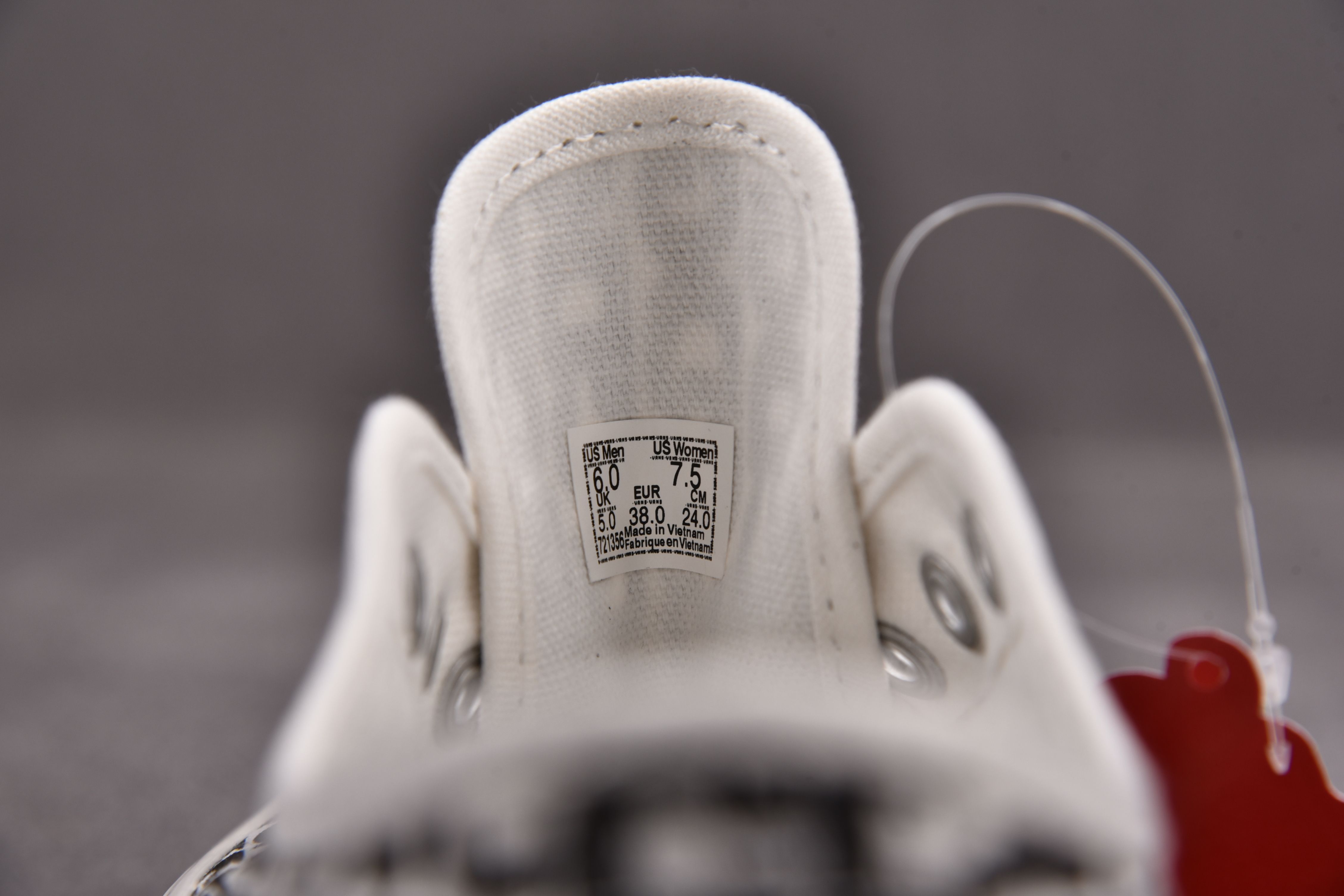 Vans Authentic Comme des Garcons Black Heel Tab (Curved Rubber)