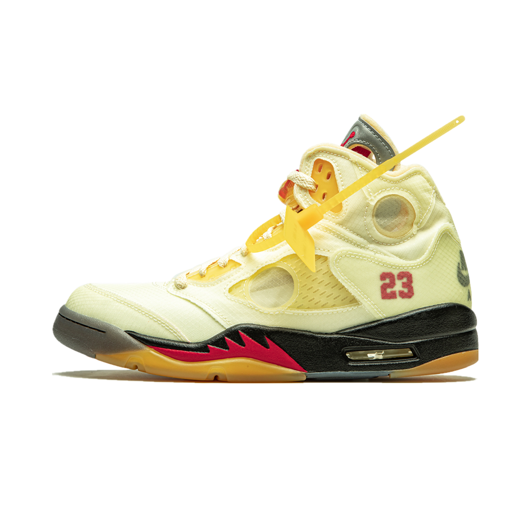 OFF-WHITE x Air Jordan 5 “Sail”
