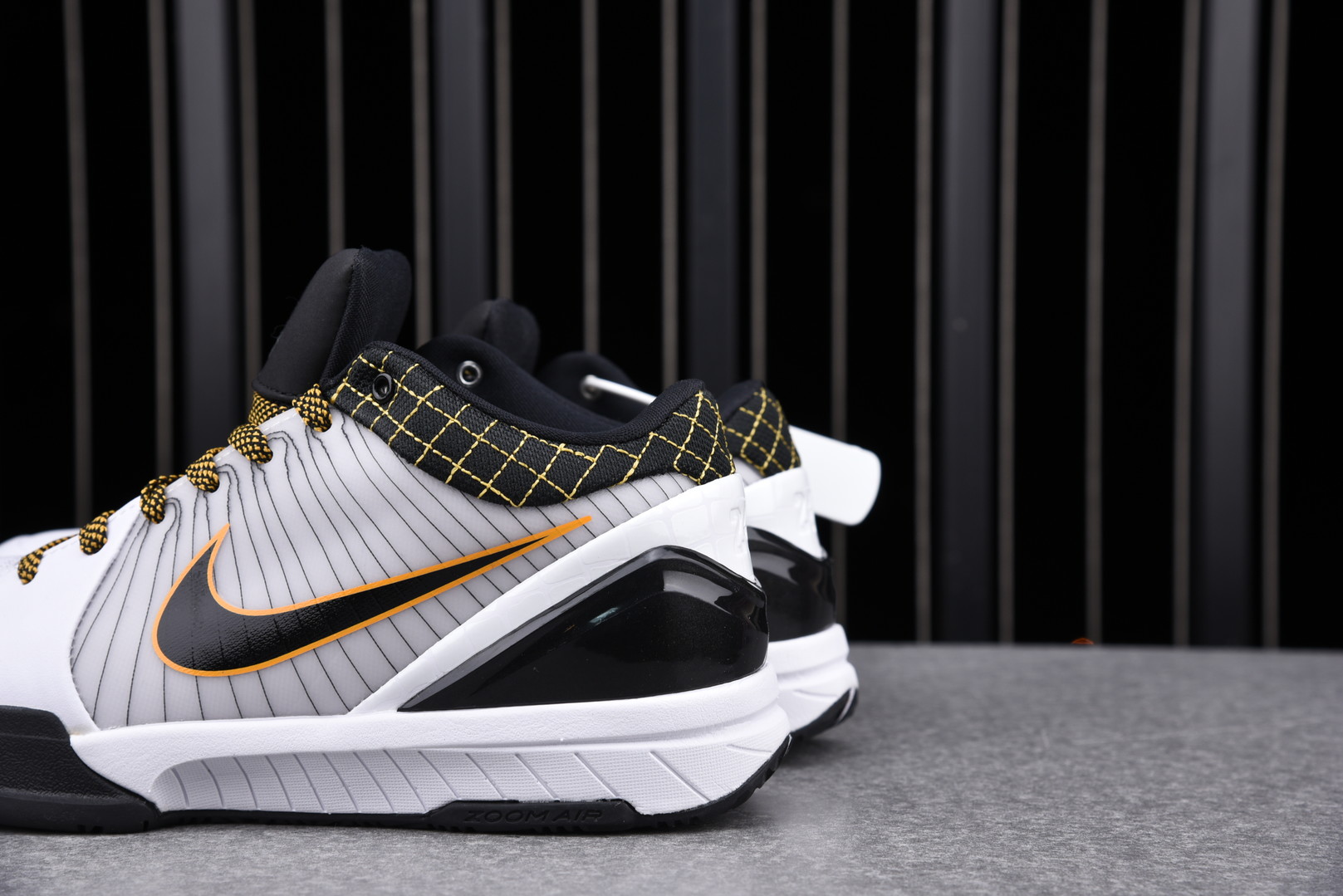 Nike Kobe 4 Protro White Black Del Sol