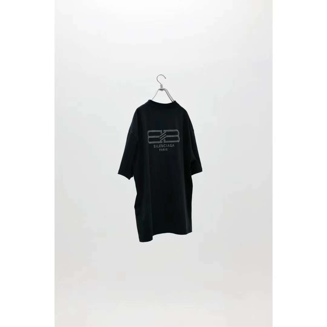 Balenciaga Cotton Short Sleeves Logo Luxury T-Shirts 5.23