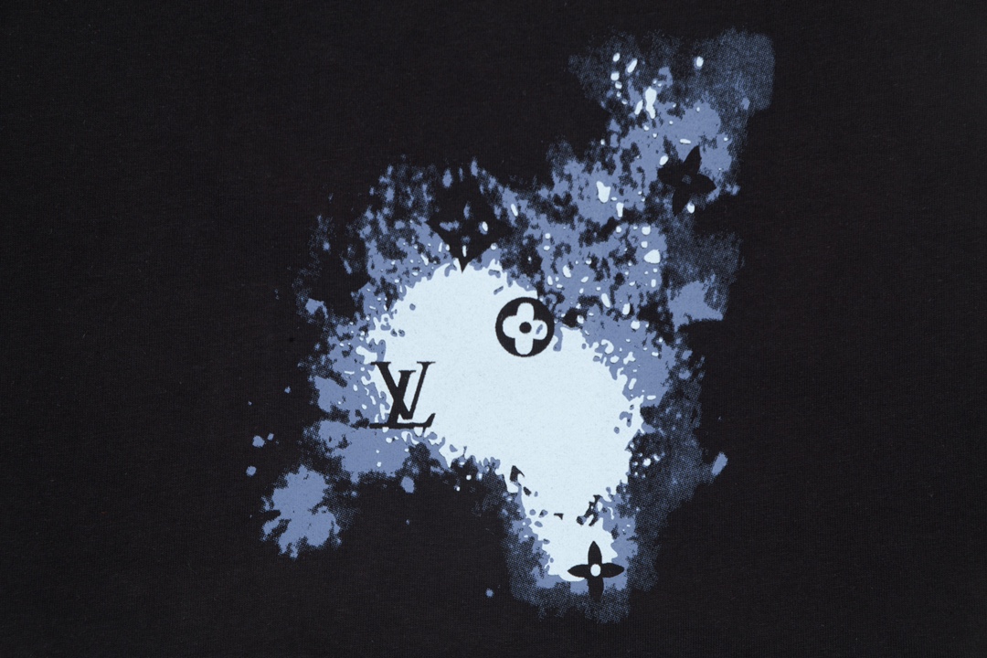 复制Louis Vuitton 23ss Front and Back Graphic Print Short Sleeve T-Shirt Black 6.14