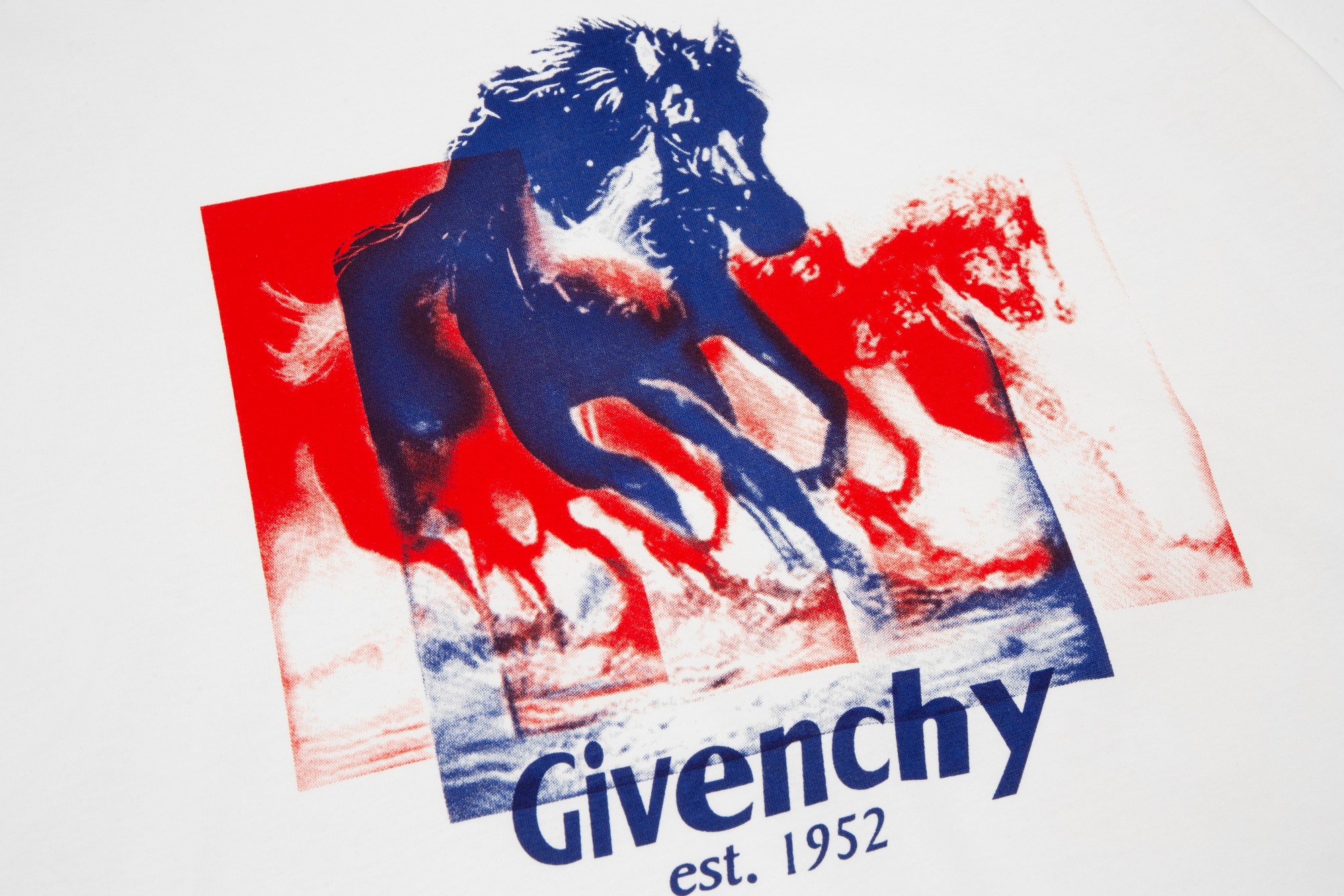 Givenchy 23ss 1952 Horse Logo Short Sleeve T-Shirt White 6.14