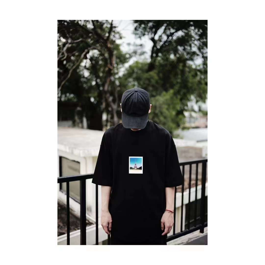 Balenciaga SS23 Architectural Print Short Sleeve T-Shirt Black 5.23