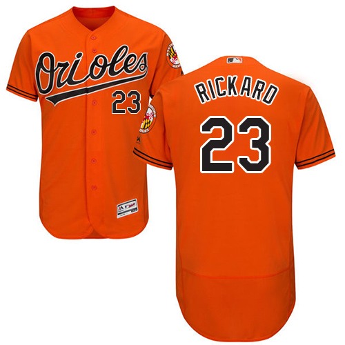 Baltimore Orioles #23 Joey Rickard Orange Flexbase Authentic Collection Stitched Jersey Men's