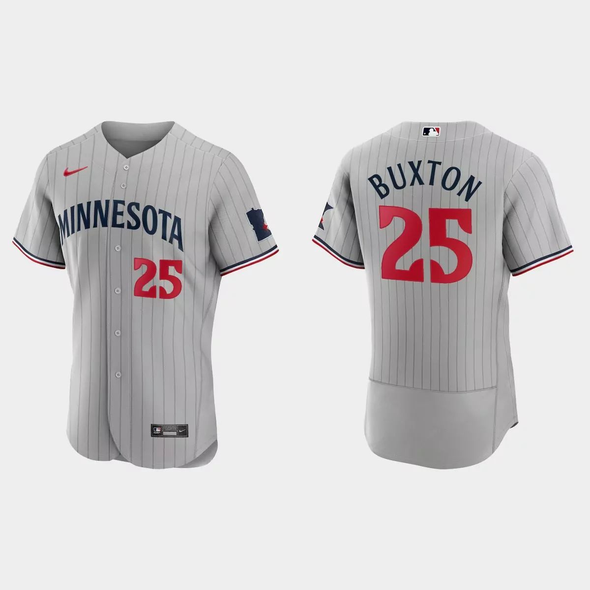 Minnesota Twins #25 Byron Buxton Men's 2023 Authentic Jersey - Gray