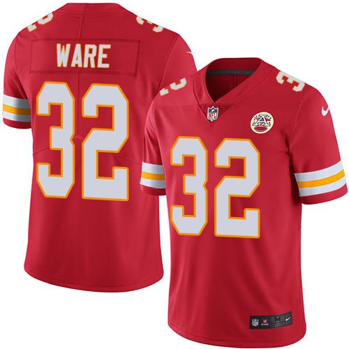 Kansas City Chiefs #32 Spencer Ware Red Team Color Youth Stitched Vapor Untouchable Limited Jersey Youth