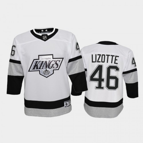 Adidas Los Angeles Kings #46 Blake Lizotte Youth 2021-22 Alternate Game Jersey - White Youth