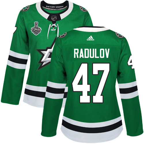 Adidas Dallas Stars #47 Alexander Radulov Green Home Authentic Women's 2020 Stanley Cup Final Stitched Jersey Womens