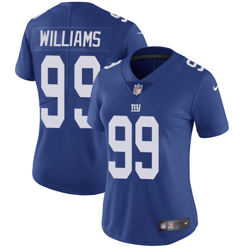 New York Giants #99 Leonard Williams Royal Blue Team Color Women's Stitched Vapor Untouchable Limited Jersey Womens