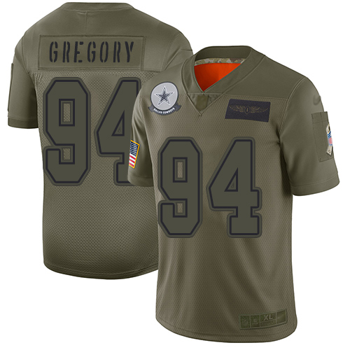 Dallas Cowboys #94 Randy Gregory Camo Youth Stitched Limited 2019 Salute to Service Jersey Youth