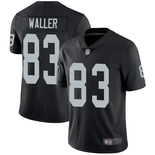 Raiders #83 Darren Waller Black Team Color Men's Stitched Vapor Untouchable Limited Jersey