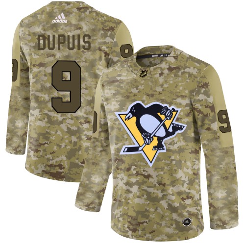Adidas Pittsburgh Penguins #9 Pascal Dupuis Camo Authentic Stitched Jersey Men's