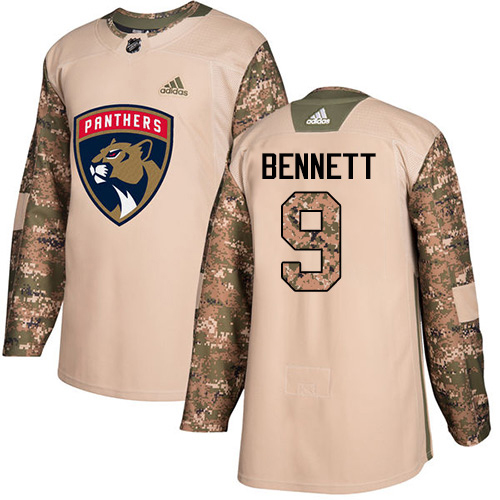 Adidas Panthers #9 Sam Bennett Camo Authentic 2017 Veterans Day Stitched Jersey