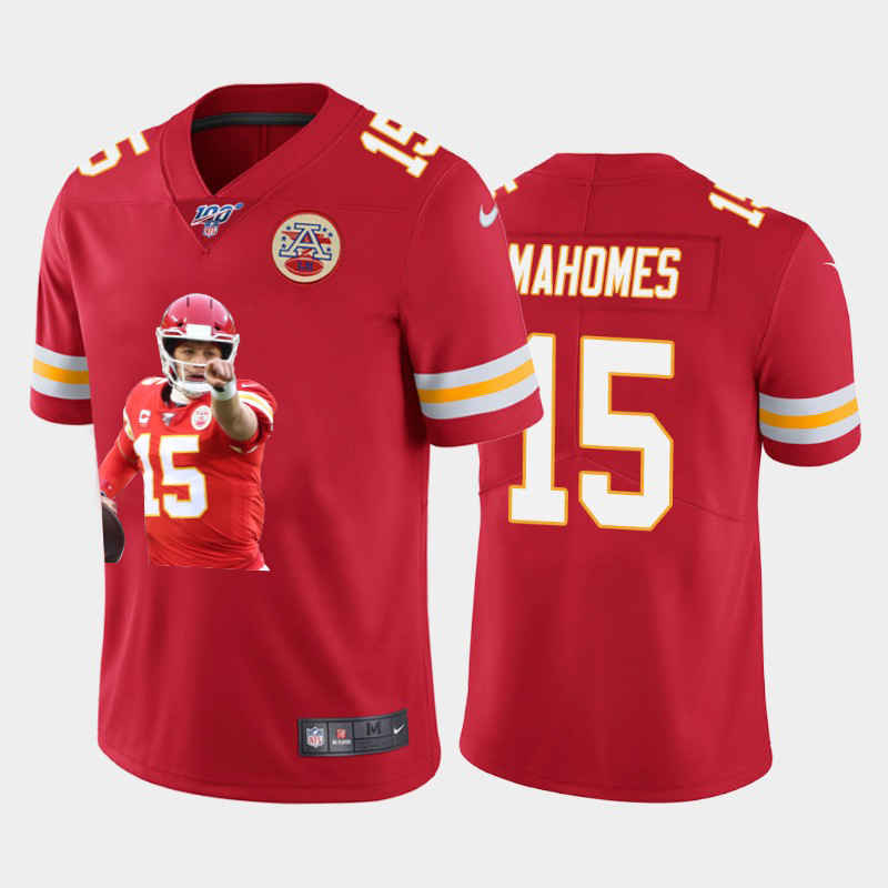 Kansas City Chiefs #15 Patrick Mahomes Team Hero 2 Vapor Limited 100 Jersey Red