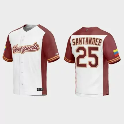 Anthony Santander Venezuela Baseball 2023 World Baseball Classic Replica Jersey – White