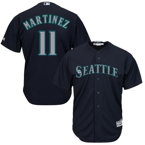 Seattle Mariners #11 Edgar Martinez Navy Blue Cool Base Stitched Youth Jersey Youth