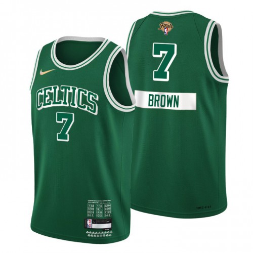 Boston Boston Celtics #7 Jaylen Brown Green Youth 2022 Finals Swingman City Edition Jersey Youth