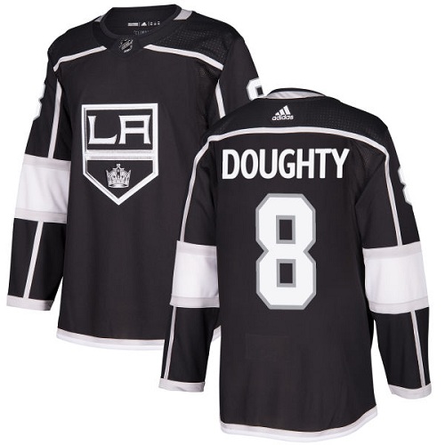 Adidas Los Angeles Kings #8 Drew Doughty Black Home Authentic Stitched Youth Jersey Youth