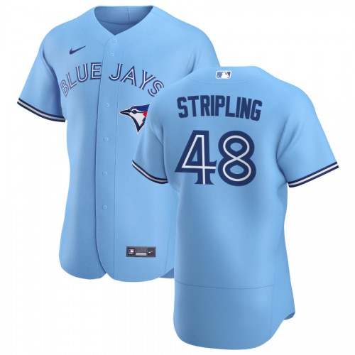 Toronto Toronto Blue Jays #48 Ross Stripling Men's Light Blue Alternate 2020 Authentic Player Jersey Men's