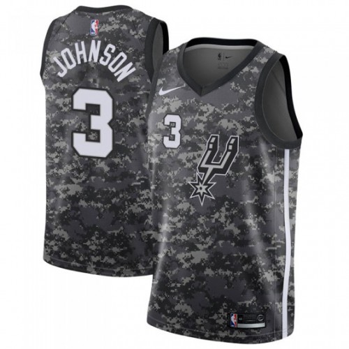 San Antonio Spurs #3 Keldon Johnson Black Womens Swingman City Edition 2018/19 Jersey Womens