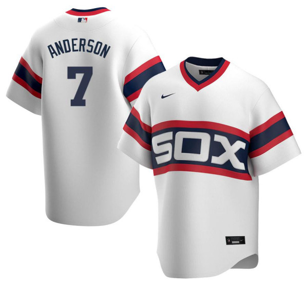 Men's Youth Women's Chicago White Sox 7 Replica White Home 2020 Tim Anderson Jersey