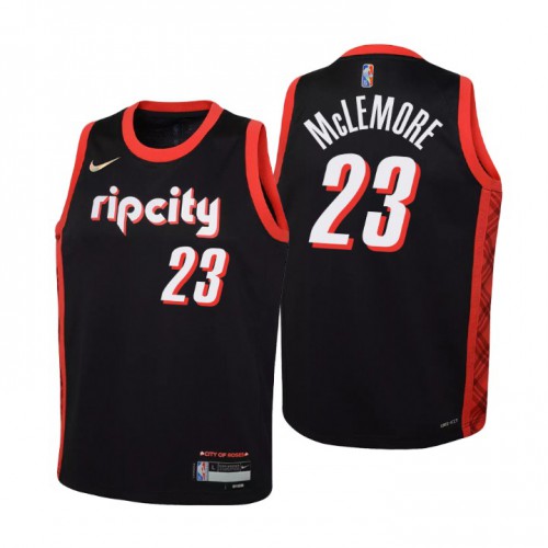 Portland Trail Portland Trail Blazers #23 Ben Mclemore Youth Black 2021/22 Swingman Jersey - City Edition Youth