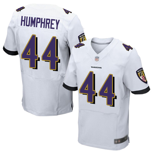 Ravens #44 Marlon Humphrey White Men's Stitched New Elite Jersey