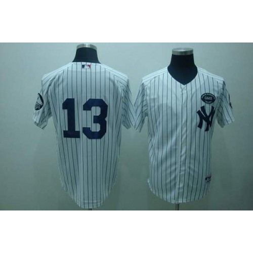 New York Yankees #13 Alex Rodriguez White GMS The Boss Stitched Jersey Men's
