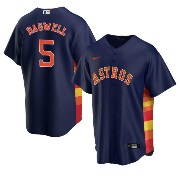 Men's Youth Women's Houston Astros 5 Replica 2020 Navy Alternate Jeff Bagwell Jersey