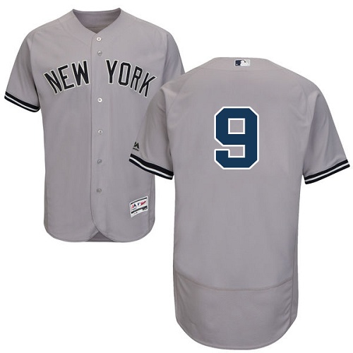 New York Yankees #9 Roger Maris Grey Flexbase Authentic Collection Stitched Jersey Men's