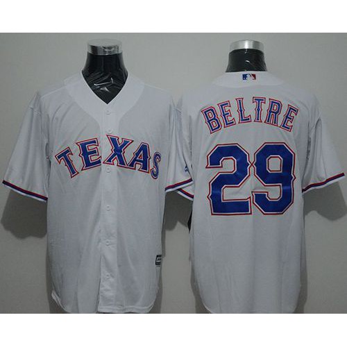 Texas Rangers #29 Adrian Beltre White New Cool Base Stitched Jersey Men's