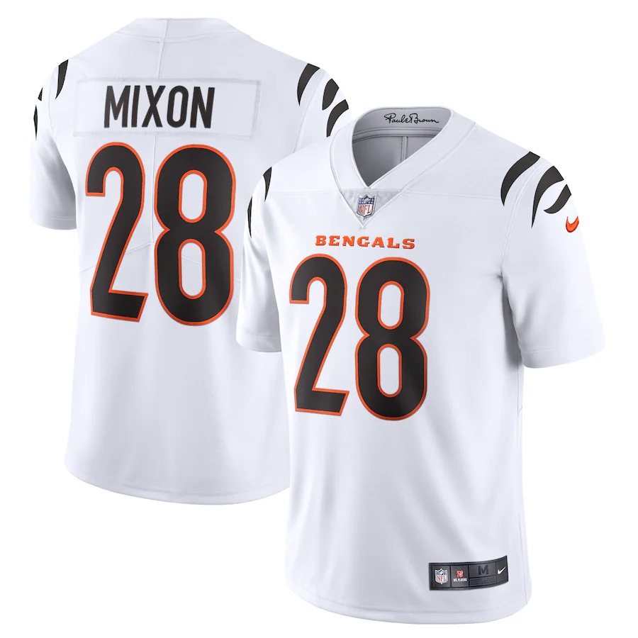 Cincinnati Bengals #28 Joe Mixon White Vapor Limited Jersey