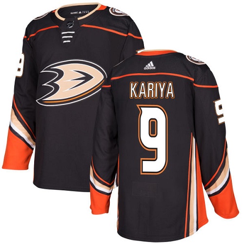 Adidas Anaheim Ducks #9 Paul Kariya Black Home Authentic Stitched Jersey Men's