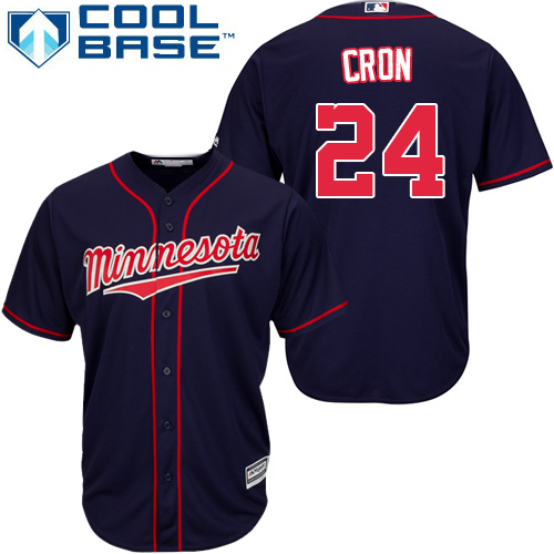 Minnesota Twins #24 C.J. Cron Navy Blue Cool Base Stitched Jersey Men's