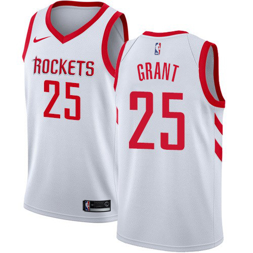 Houston Rockets #25 Jerian Grant White Swingman Association Edition Jersey Mens