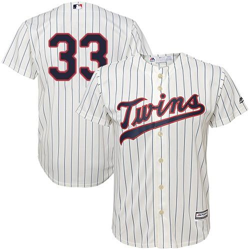 Minnesota Twins #33 Justin Morneau Cream Stitched Youth Jersey Youth