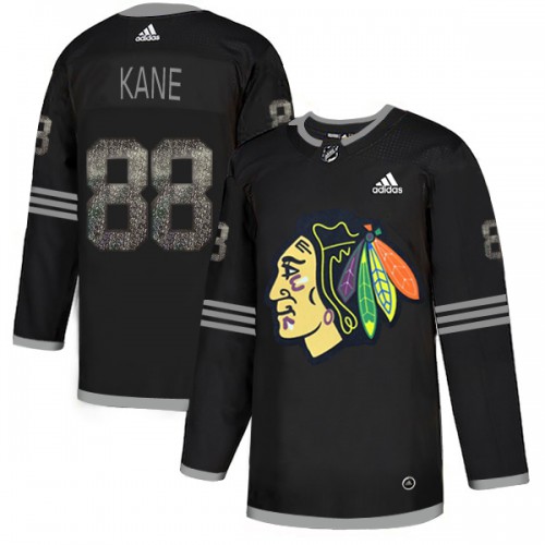 Adidas Chicago Blackhawks #88 Patrick Kane Black Authentic Classic Stitched Jersey Men's