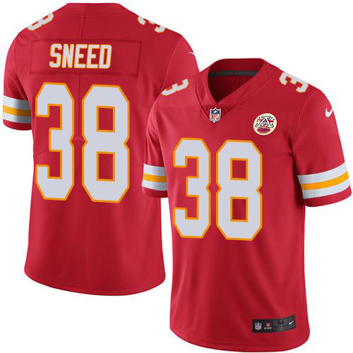 Chiefs #38 L'Jarius Sneed Red Team Color Men's Stitched Vapor Untouchable Limited Jersey