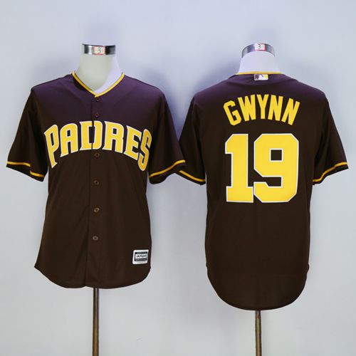 San Diego Padres #19 Tony Gwynn Coffee New Cool Base Stitched Jersey Men's