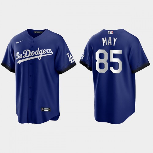 Los Angeles Los Angeles Dodgers #85 Dustin May Men's 2021 City Connect Game Jersey Royal Men's