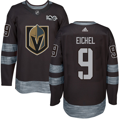 Adidas Golden Knights #9 Jack Eichel Black 1917-2017 100th Anniversary Stitched Youth Jersey