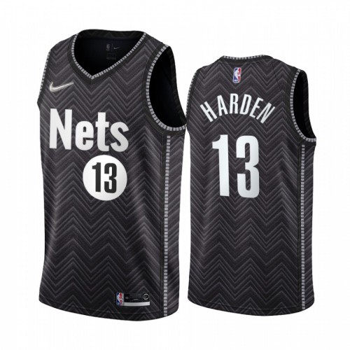 Brooklyn Brooklyn Nets #13 James Harden Black Womens Swingman 2020-21 Earned Edition Jersey Womens