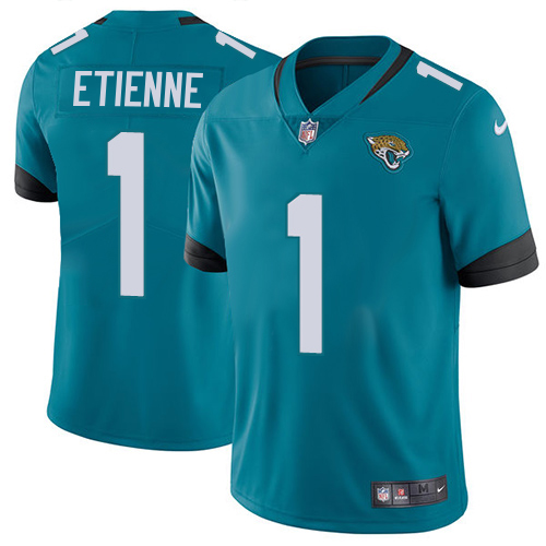Jaguars #1 Travis Etienne Teal Green Alternate Men's Stitched Vapor Untouchable Limited Jersey