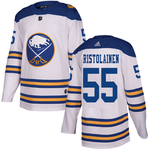 Adidas Buffalo Sabres #55 Rasmus Ristolainen White Authentic 2018 Winter Classic Stitched Jersey Men's