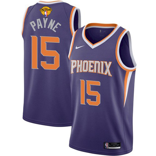 Phoenix Suns #15 Cameron Payne Youth 2021 Finals Bound Swingman Icon Edition Jersey Purple Youth
