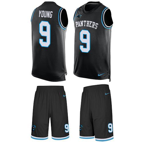 Panthers #9 Bryce Young Black Team Color Men's Stitched Limited Tank Top Suit Jersey