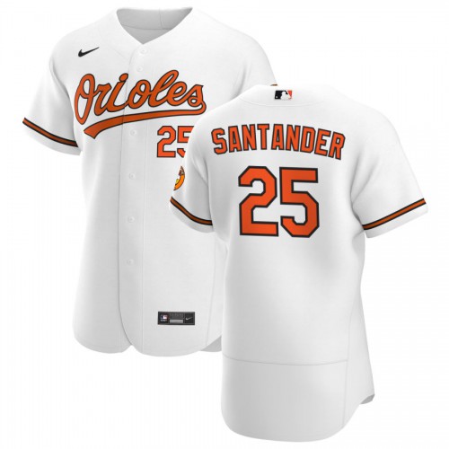 Baltimore Baltimore Orioles #25 Anthony Santander Men's White Home 2020 Authentic Player Jersey Men's