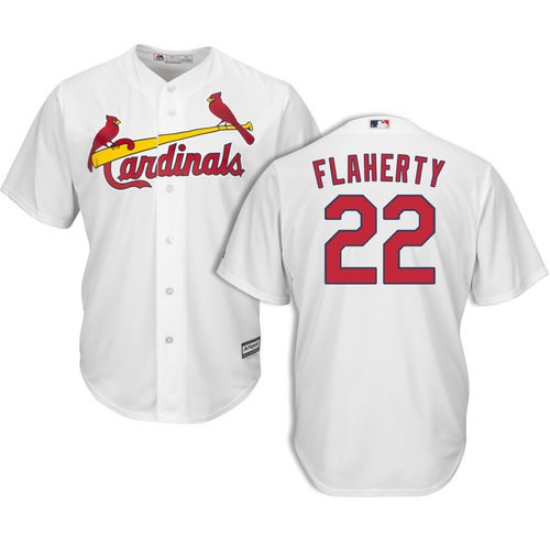 St.Louis Cardinals #22 Jack Flaherty White New Cool Base Stitched Jersey Men's